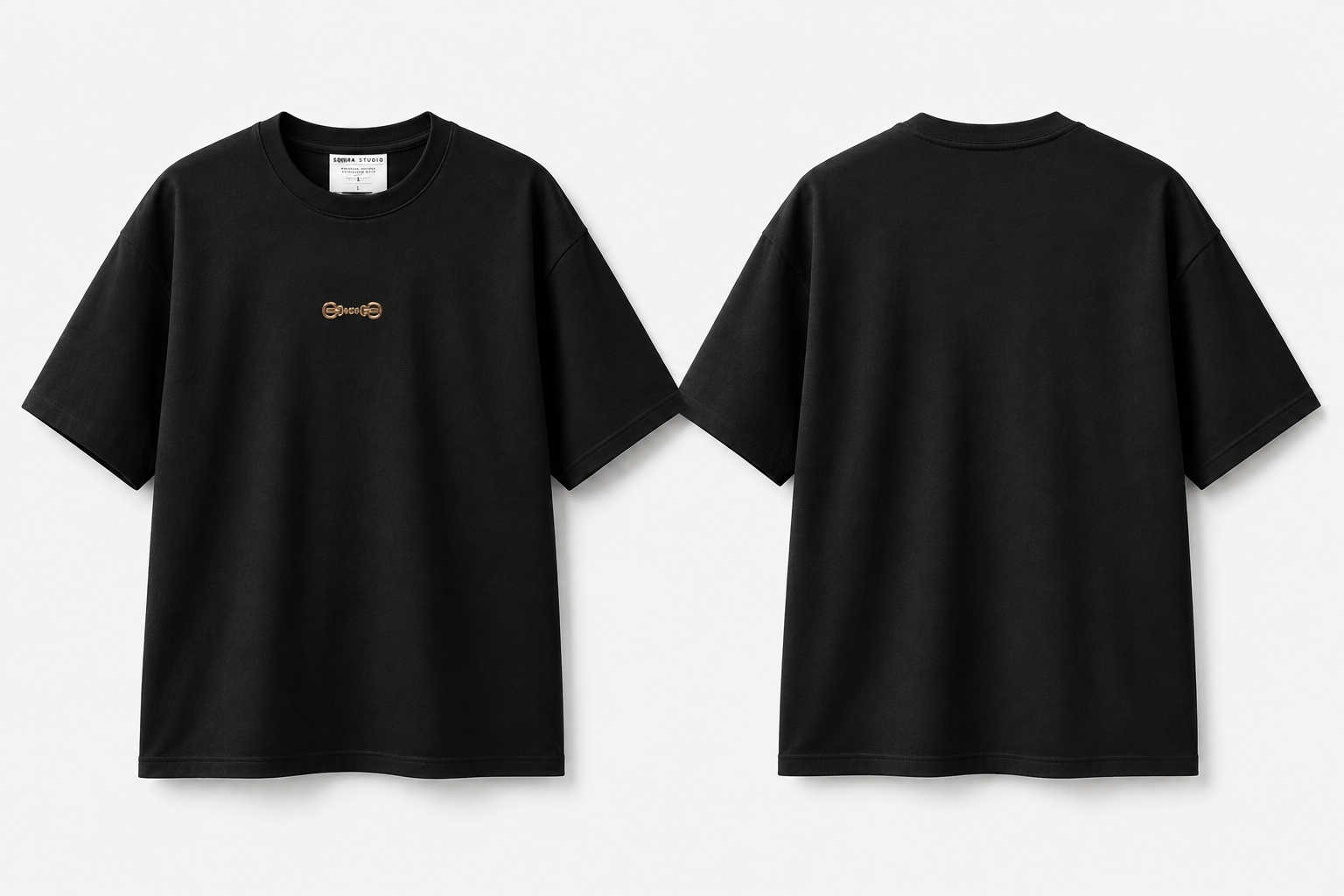 Vajra Black Oversized Graphic T-Shirt | 240 GSM French Terry Cotton